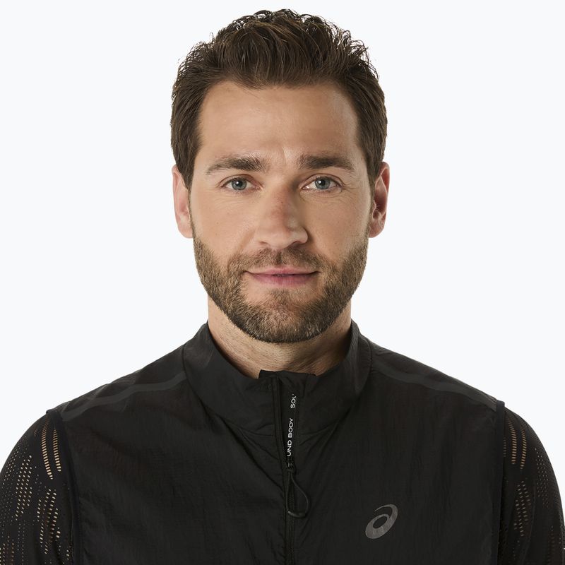 Bezrękawnik do biegania męski ASICS Metarun Packable Gilet performance black 3