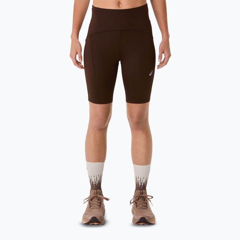 Dámské běžecké šortky ASICS Road High Waist 8IN Sprinter coffee