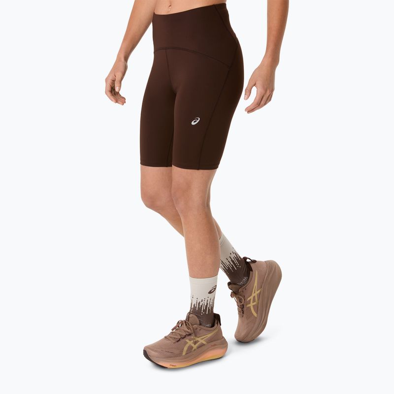 Dámské běžecké šortky ASICS Road High Waist 8IN Sprinter coffee 4
