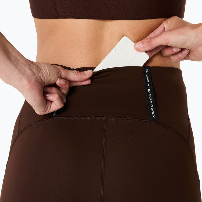 Dámské běžecké šortky ASICS Road High Waist 8IN Sprinter coffee 8