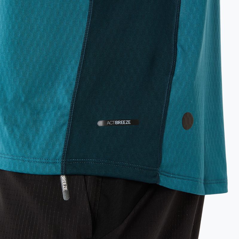 Pánské běžecké tričko ASICS Fujitrail Elite Top atlantis blue/saxon green 8