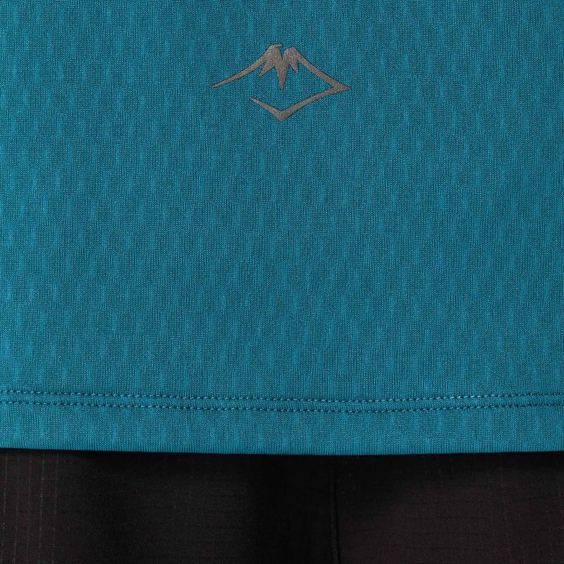 Pánské běžecké tričko ASICS Fujitrail Elite Top atlantis blue/saxon green 9