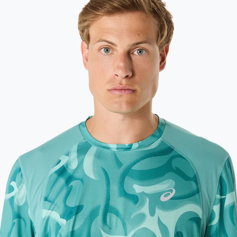 Pánské běžecké tričko ASICS Road Lite-Show light teal 5