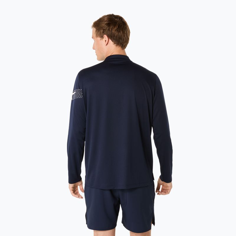 Pánské běžecké tričko Longsleeve ASICS Icon LS 1/2 Zip midnight  3