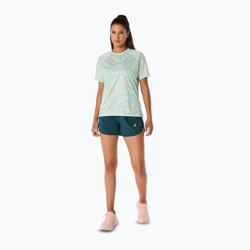 Dámské běžecké tričko ASICS Road Lite-Show oasis green/multi colour 2