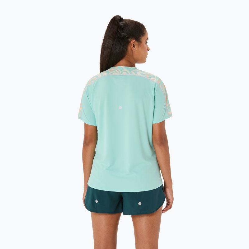Dámské běžecké tričko ASICS Road Lite-Show oasis green/multi colour 3