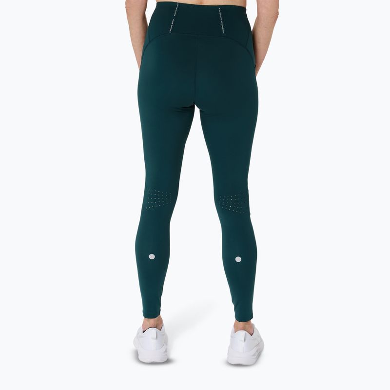 Legginsy do biegania damskie ASICS Road High Waist saxon green 3