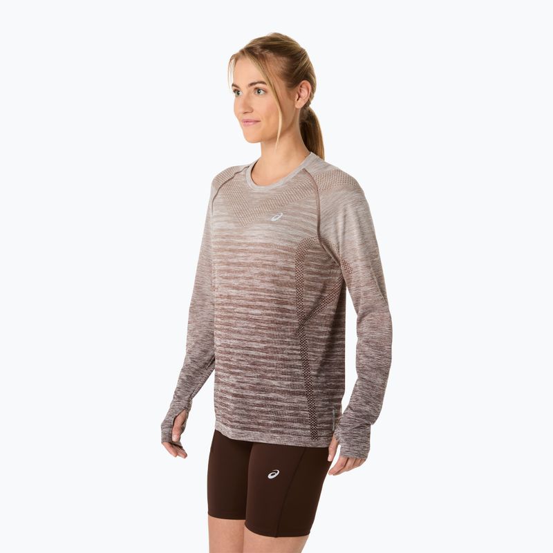 Dámské běžecké tričko Longsleeve ASICS Seamless taupe grey/coffee 4