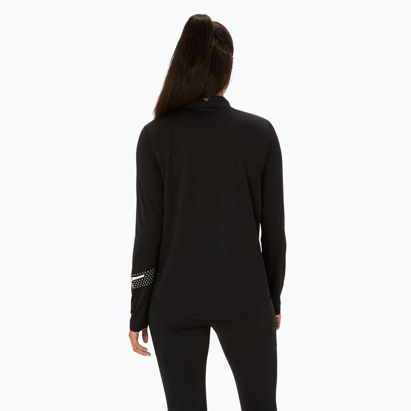 Longsleeve do biegania damski ASICS Icon 1/2 Zip LS Top performance black 3