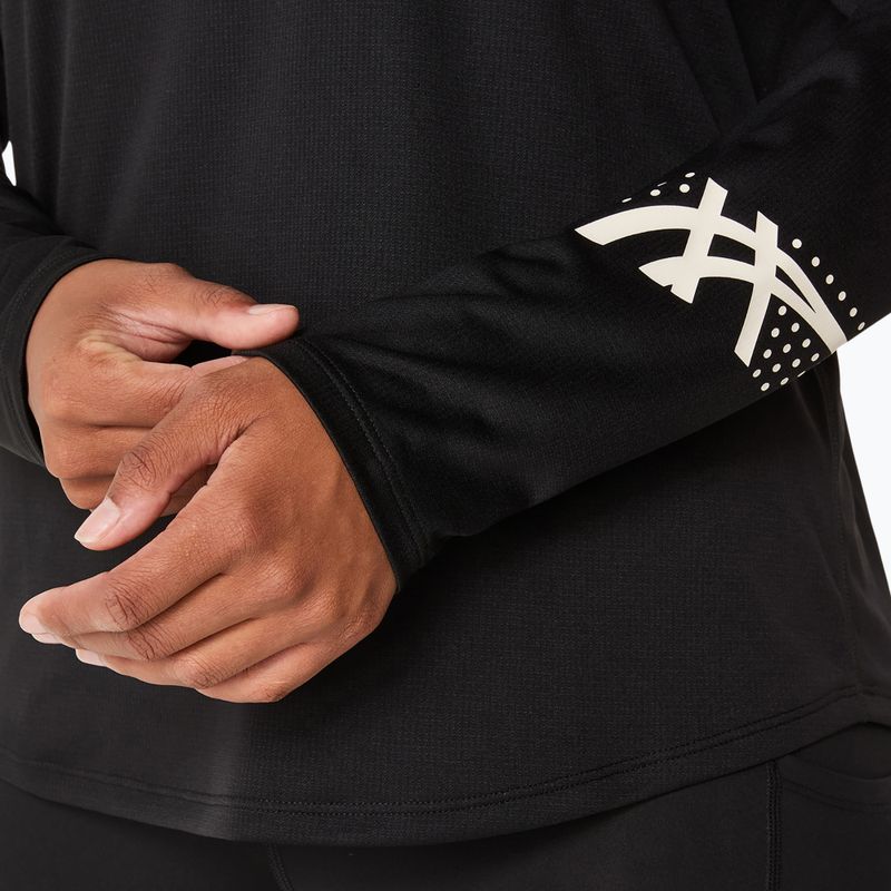 Dámské běžecké tričko Longsleeve  ASICS Icon 1/2 Zip LS Top performanceblack 5