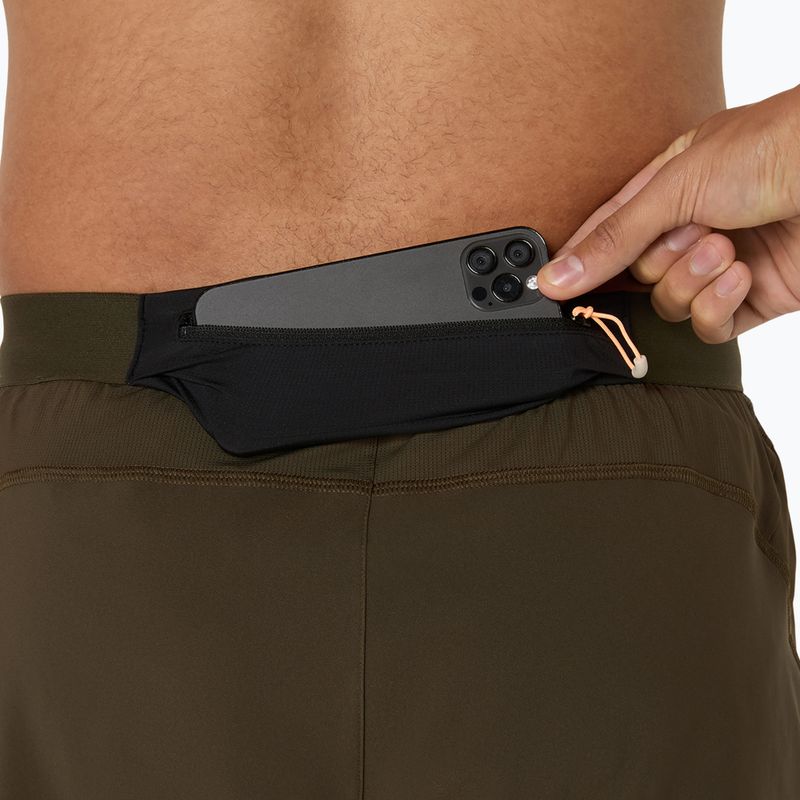 Pánské běžecké šortky ASICS Road 5IN brown stone 9