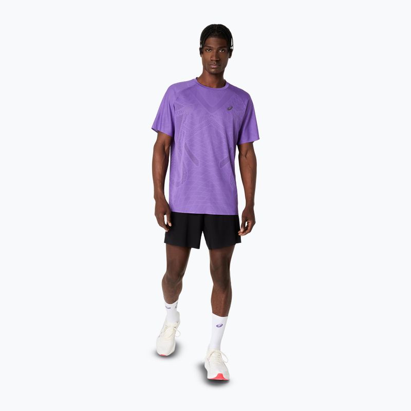 Pánské běžecké tričko ASICS Metarun SS Top edo purple 2