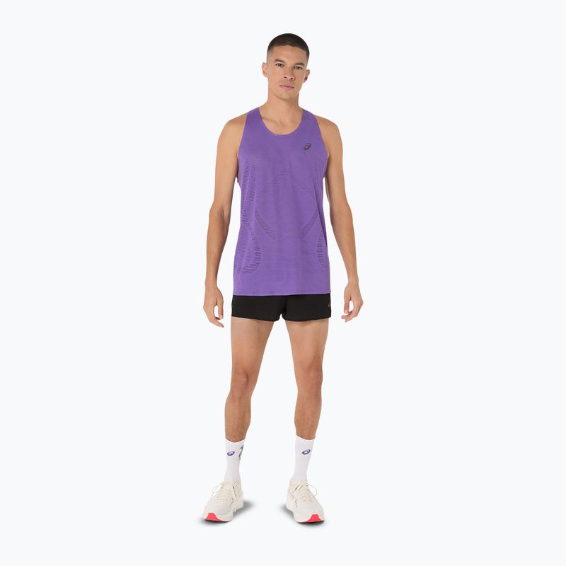 Pánské běžecké tričko ASICS Metarun Singlet edo purple 2
