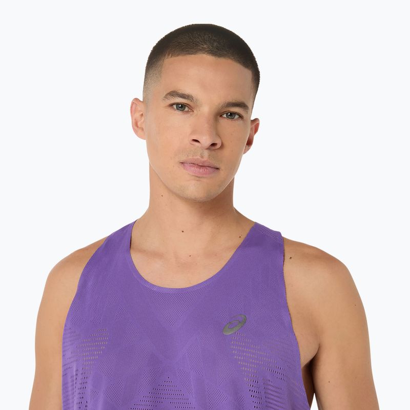 Pánské běžecké tričko ASICS Metarun Singlet edo purple 7