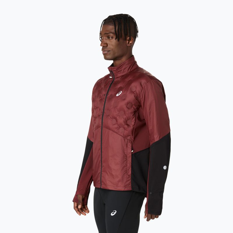 Pánská běžecká bunda ASICS Road Winter dark red planet 4