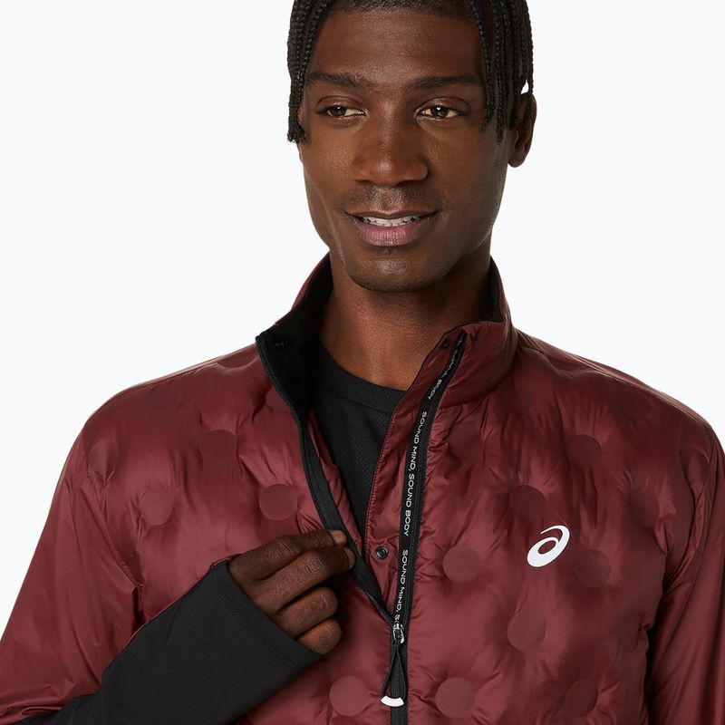 Kurtka do biegania męska ASICS Road Winter dark red planet 5