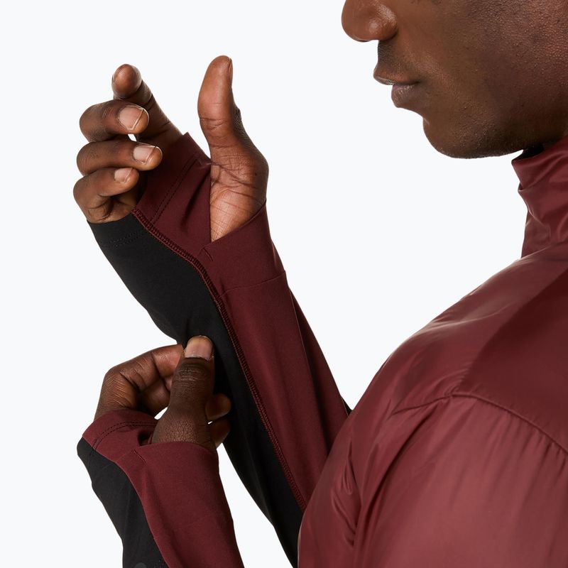 Pánská běžecká bunda ASICS Road Winter dark red planet 7