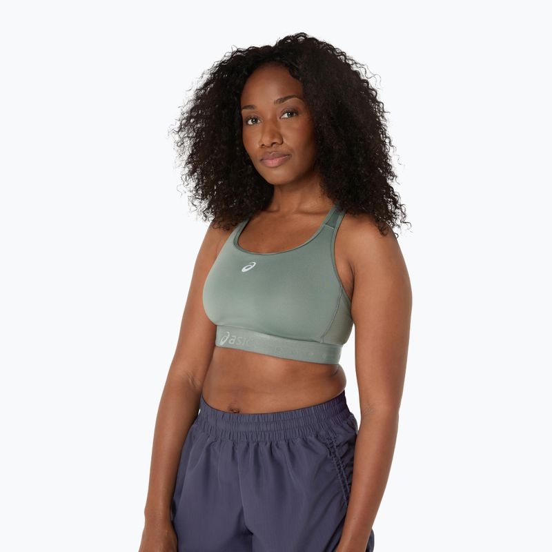 Tréninková podprsenkaASICS Road Compression ink teal/golden yellow 4