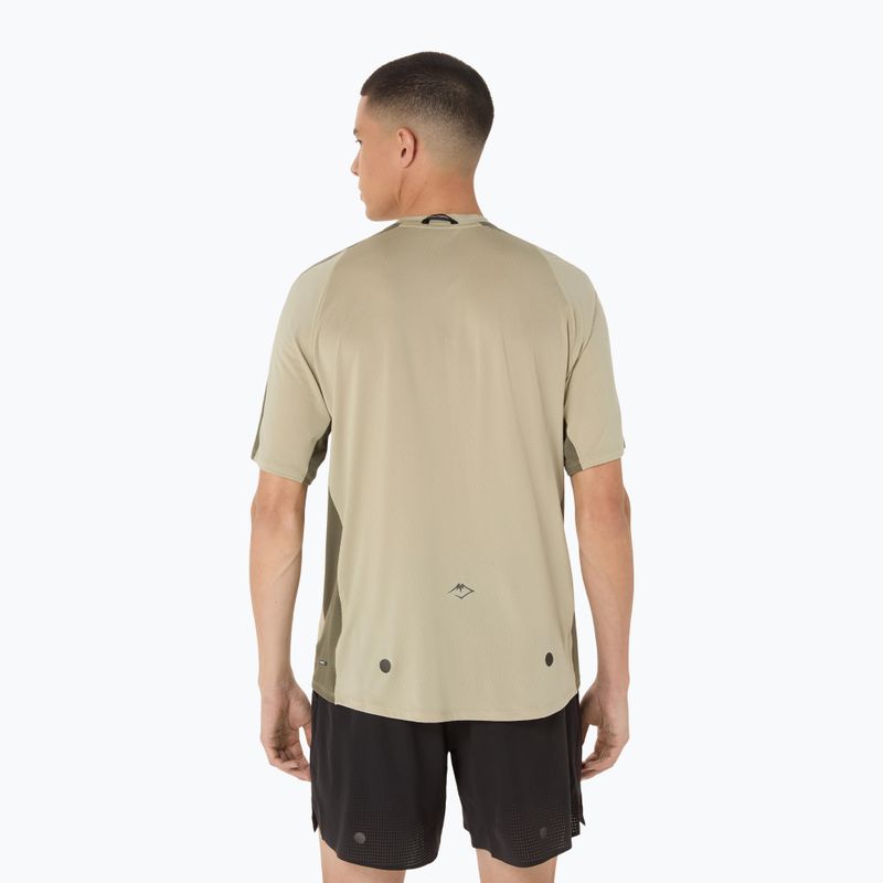 Pánské běžecké tričko ASICS Fujitrail Elite Top khaki/mantle green 3