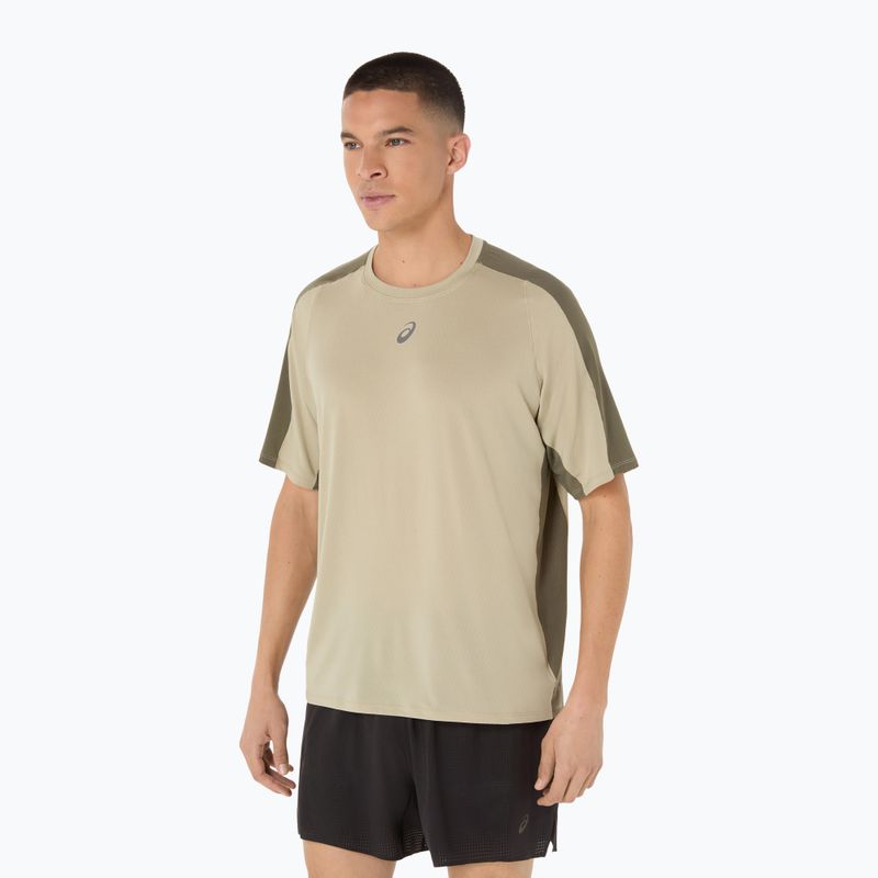 Pánské běžecké tričko ASICS Fujitrail Elite Top khaki/mantle green 4