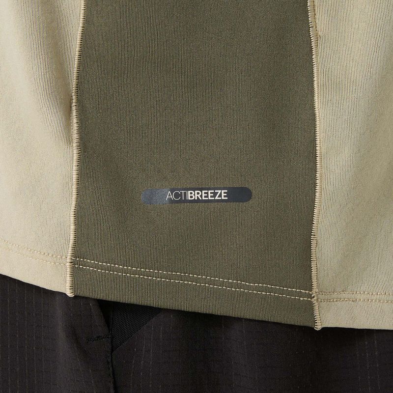 Pánské běžecké tričko ASICS Fujitrail Elite Top khaki/mantle green 7