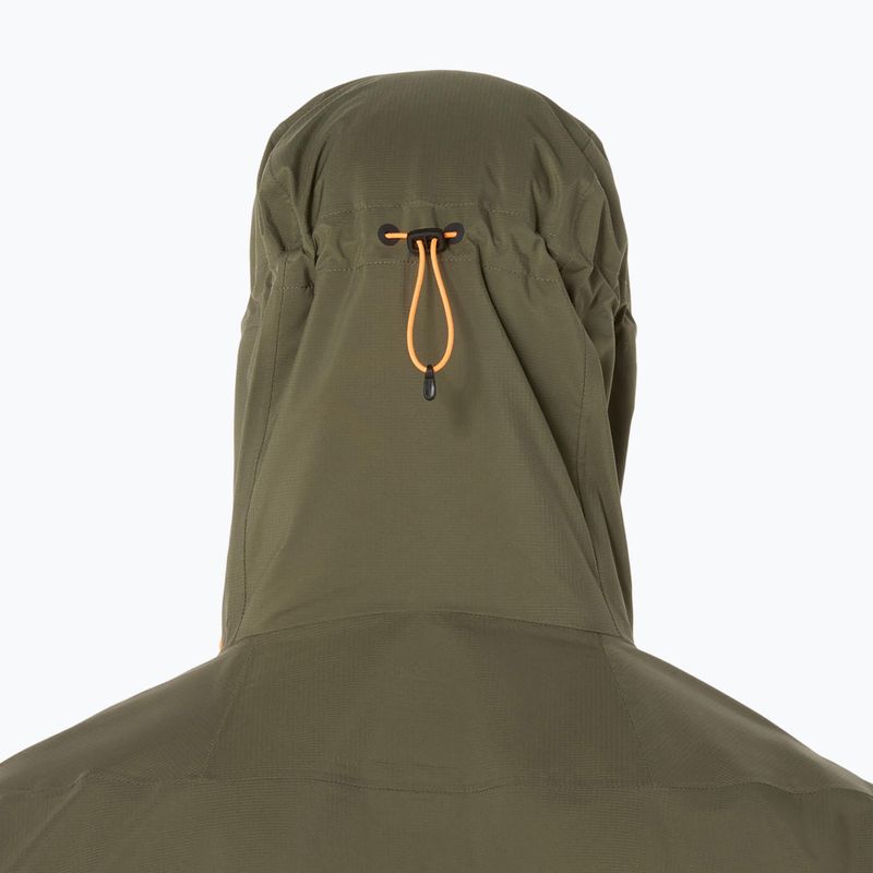 Pánská běžecká bunda ASICS Fujitrail Elite Waterproof mantle green 8