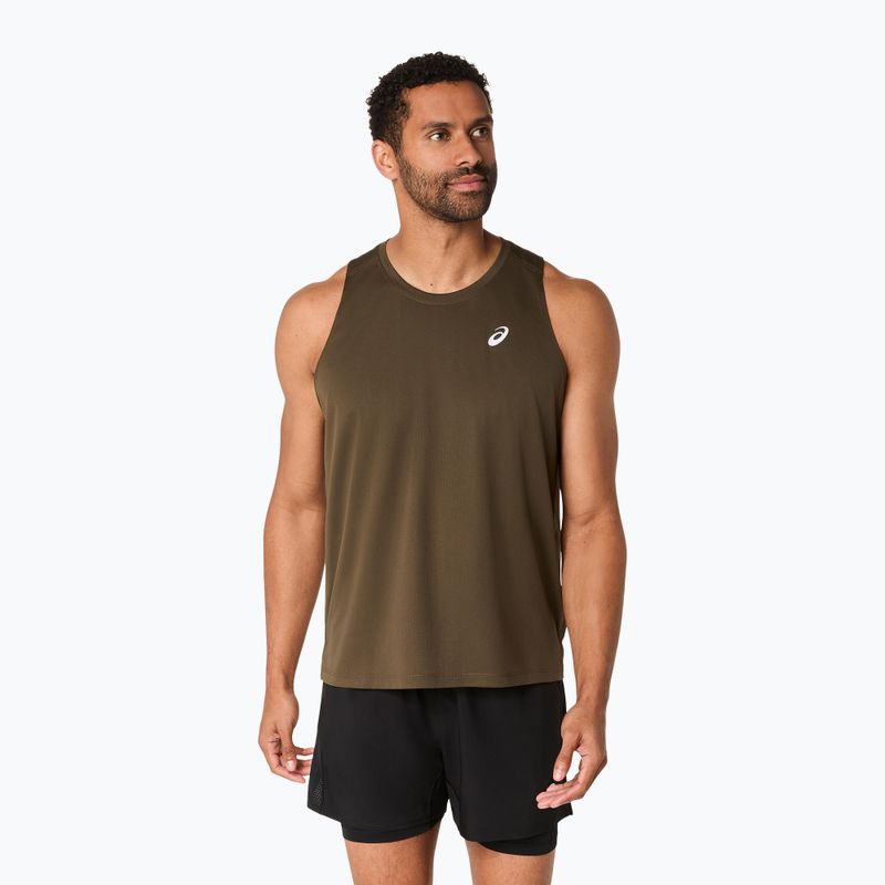 Koszulka do bieganie męska ASICS Core Singlet brown stone