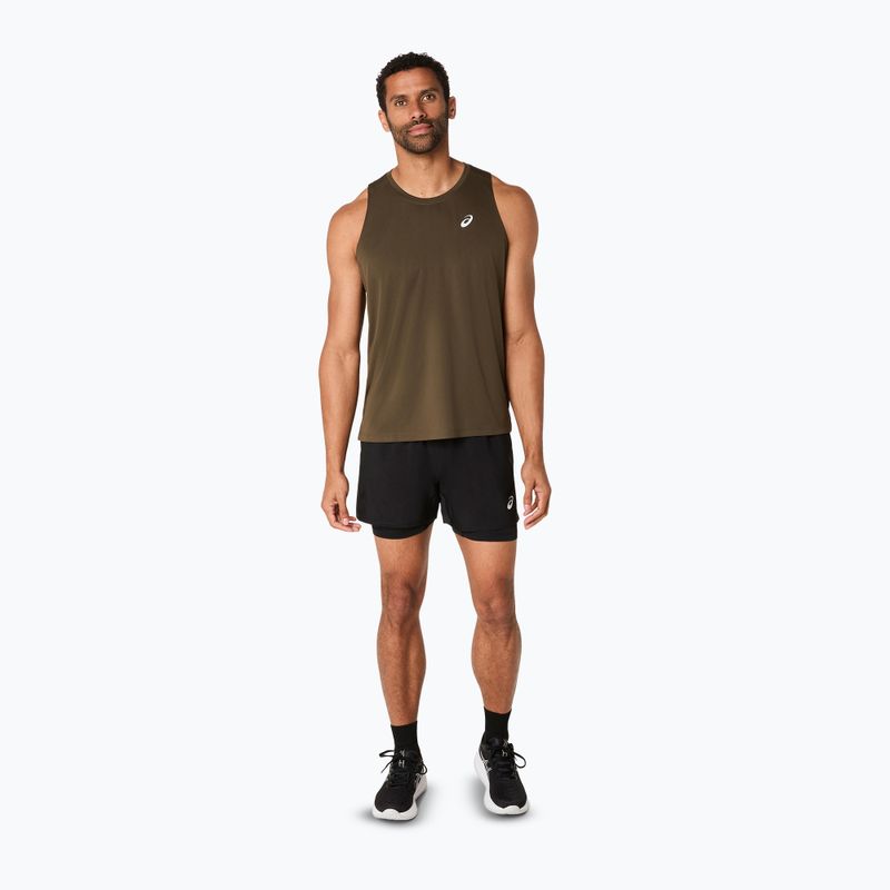 Koszulka do bieganie męska ASICS Core Singlet brown stone 2