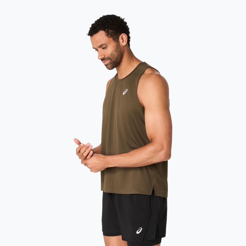 Koszulka do bieganie męska ASICS Core Singlet brown stone 4