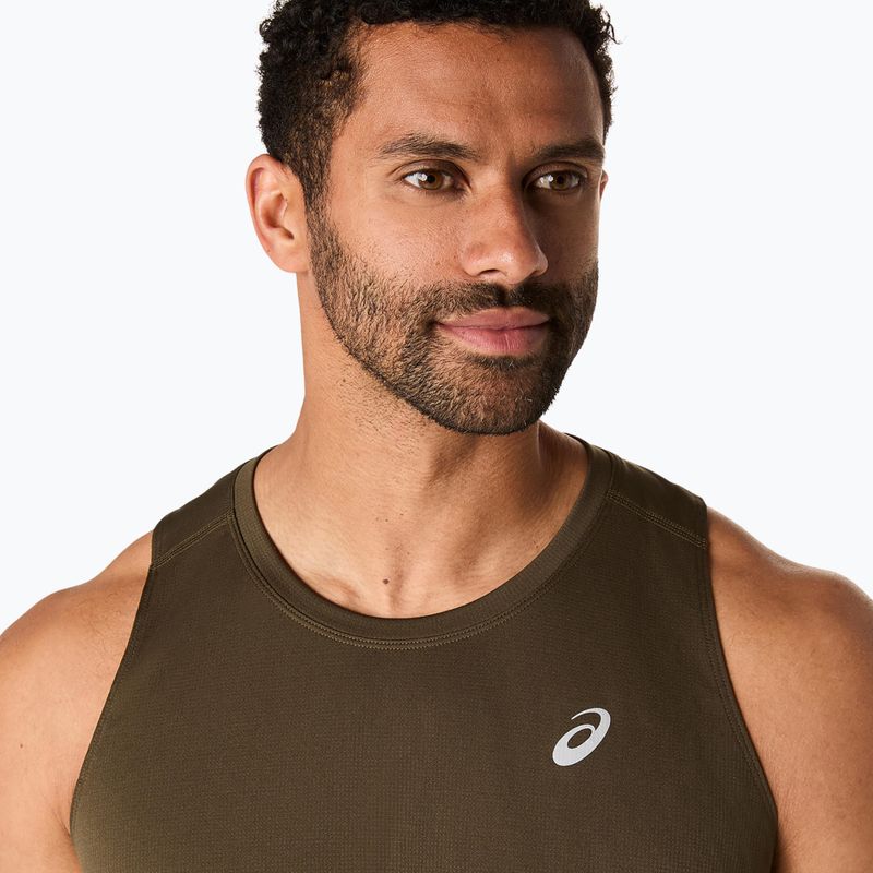 Koszulka do bieganie męska ASICS Core Singlet brown stone 5