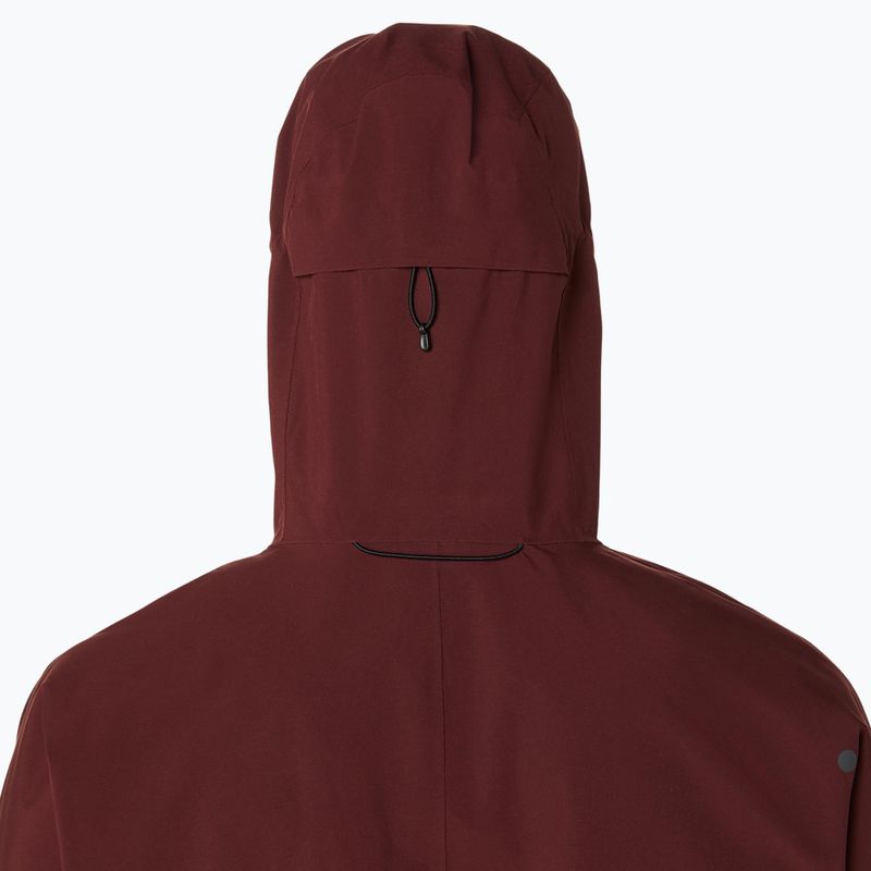 Pánská běžecká bunda ASICS Metarun Waterproof dark red planet 7