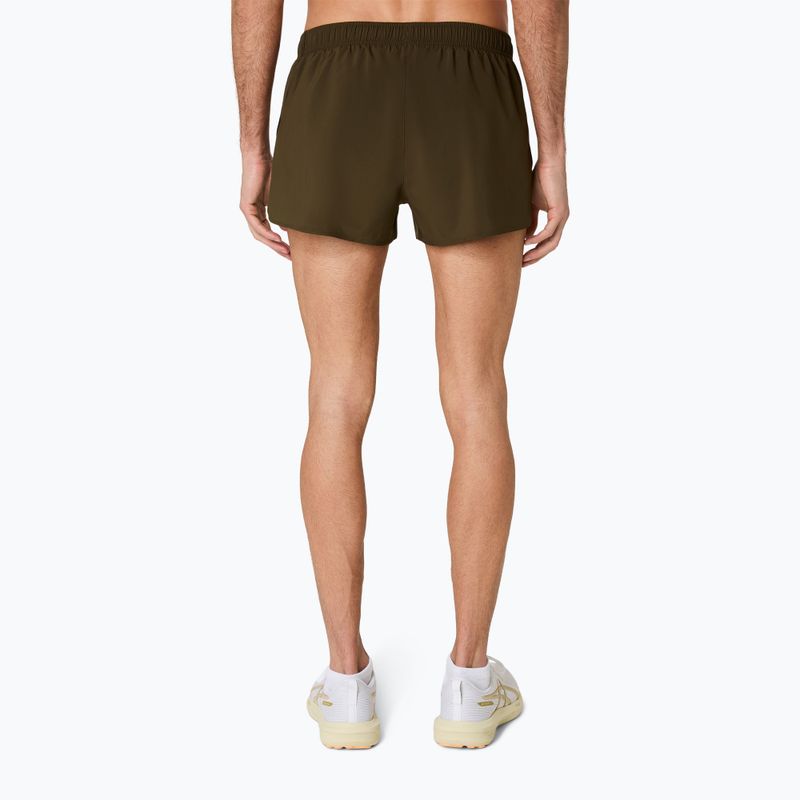 Pánské běžecké šortky ASICS Core Split Short brown stone 3