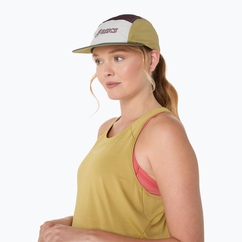 Kšiltovka ASICS 5 Panel mantle green/dark currant/lemongrass  9