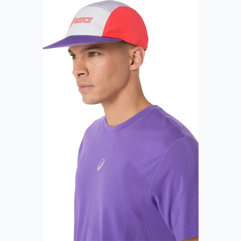 Kšiltovka ASICS 5 Panel flash red/edo purple/dusk violet 8