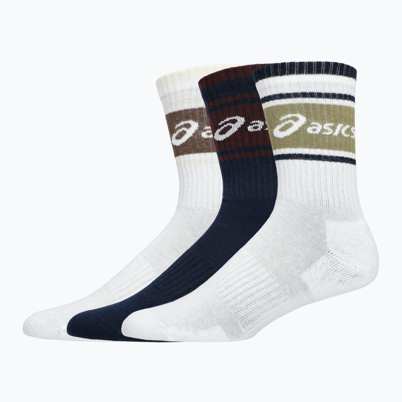 Ponožky ASICS Logo Crew 3 pary midnight/dark red planet/lemongrass 2