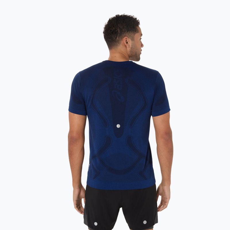 Pánské běžecké tričko ASICS Road Seamless illusion blue/glow yellow 3