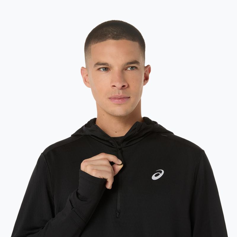 Pánská běžecká mikina ASICS Road Winter Hoodie performance black 5
