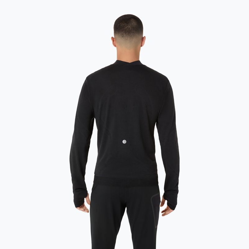 Pánské běžecké tričko Longsleeve ASICS Road Winter Seamless performance black 3