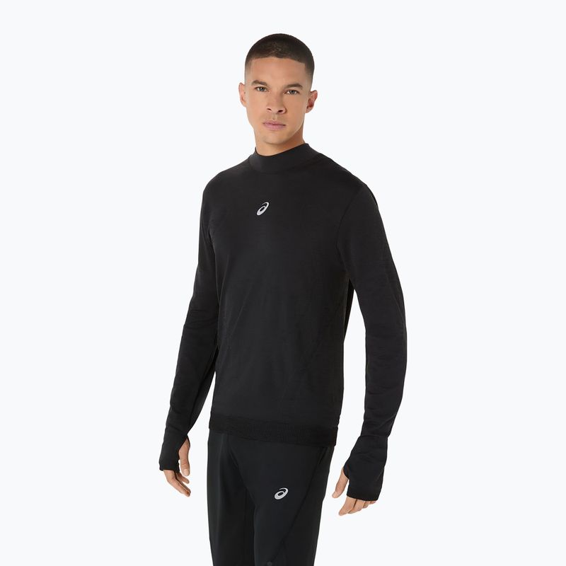 Pánské běžecké tričko Longsleeve ASICS Road Winter Seamless performance black 5