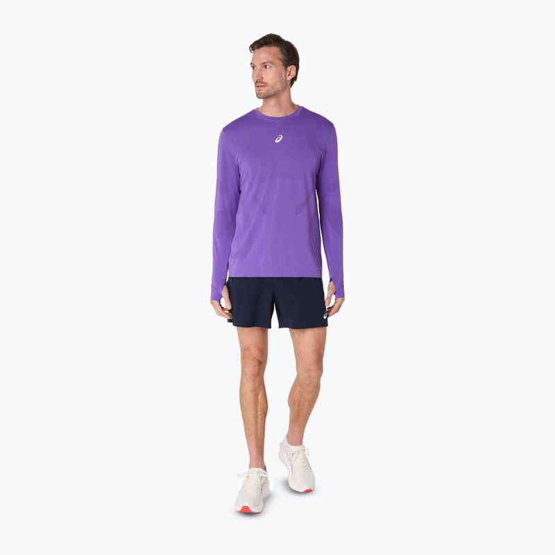 Pánské běžecké tričko Longsleeve ASICS Road Seamless LS edo purple  2