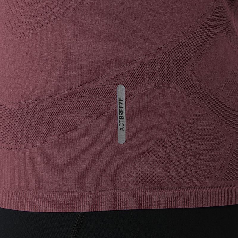 Dámské běžecké tričko Longsleeve ASICS Road Seamless LS dark currant/port royal  7