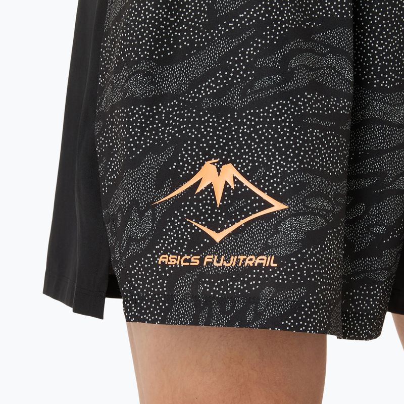 Pánské běžecké šortky ASICS Fujitrail All Over Print 5IN performance černé 6