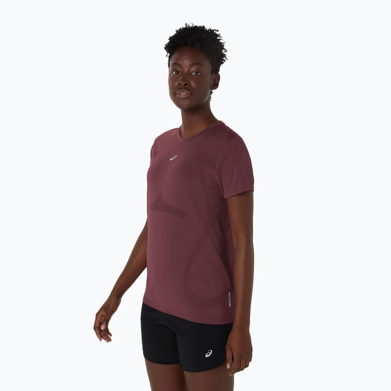 Dámské běžecké tričko ASICS Seamless dark currant/port royal 4