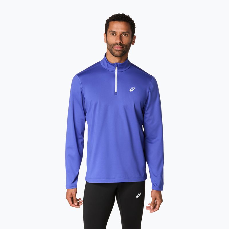 Pánská běžecká mikina ASICS Core Half Zip Winter dark cobalt