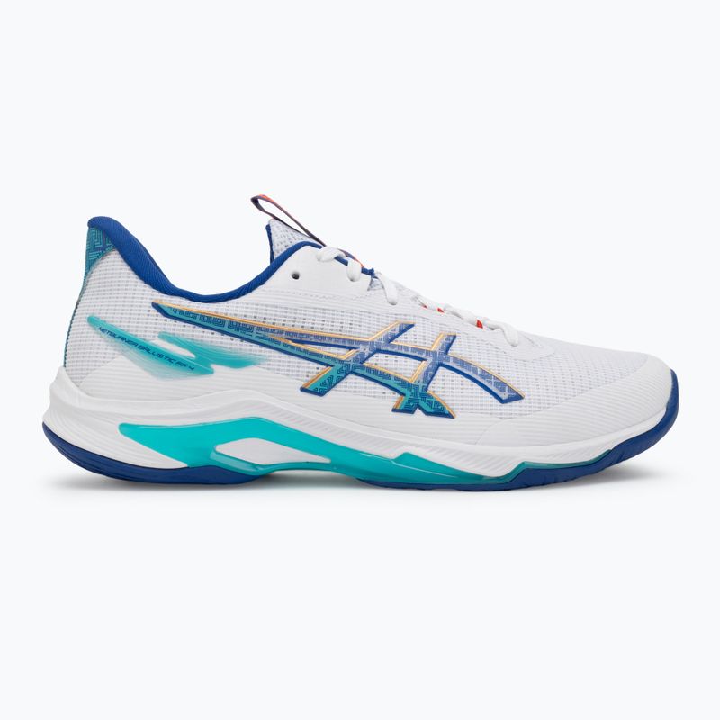 Pánské volejbalové boty ASICS Netburner Ballistic FF 4 white/asics blue 2