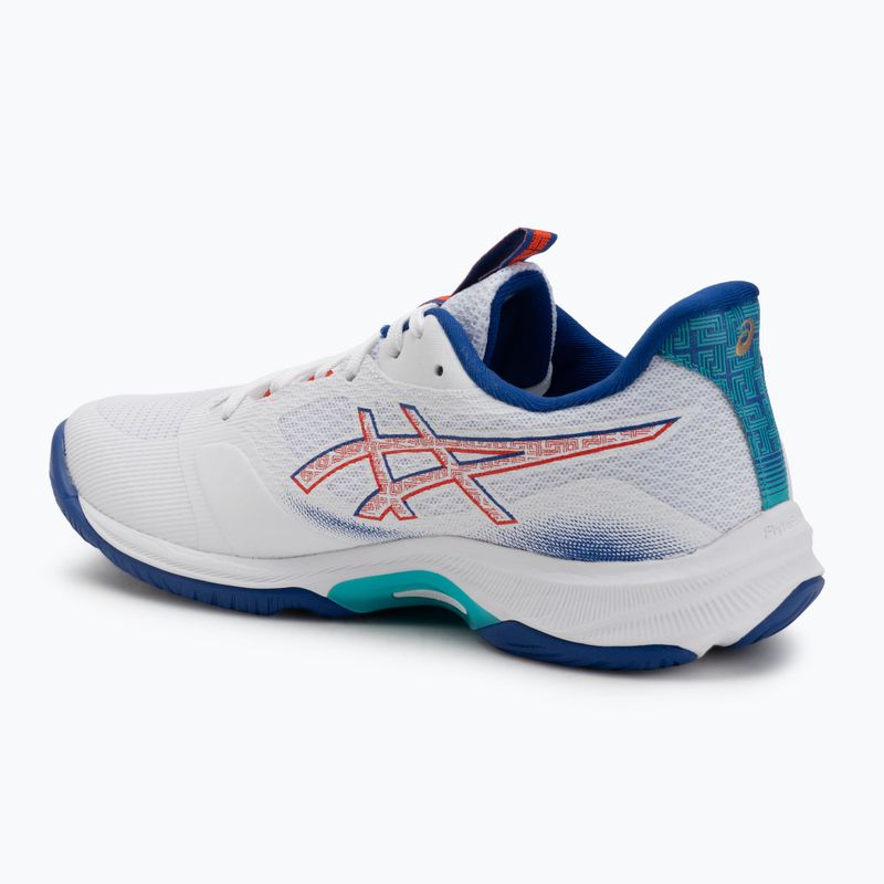 Pánské volejbalové boty ASICS Netburner Ballistic FF 4 white/asics blue 3