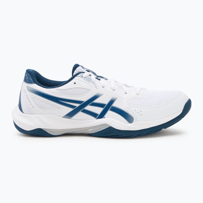Buty do siatkówki męskie ASICS Gel-Rocket 12 white/mako blue 2
