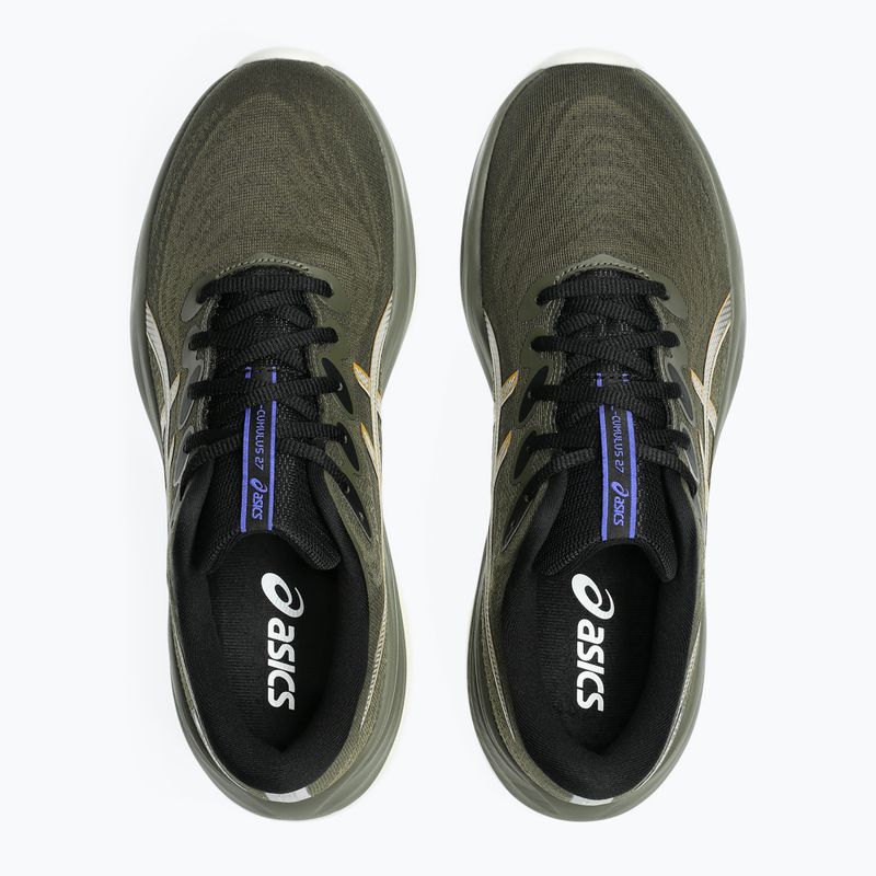 Pánské běžecké boty ASICS Gel-Cumulus 27 GTX brown stone/whisper green 9