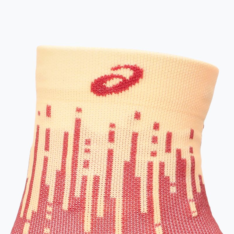 Skarpety ASICS Performance Run Quarter bright orange/black 3