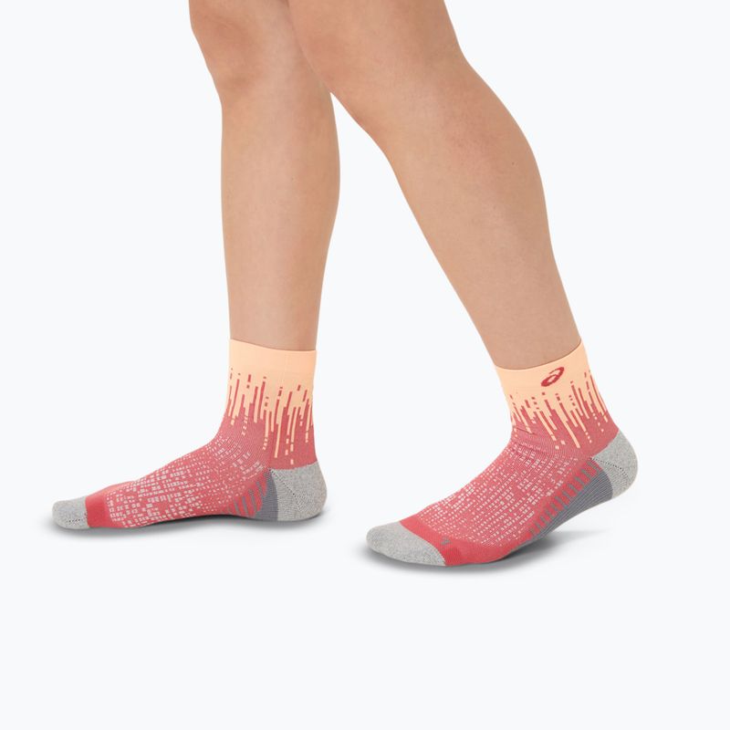 PonožkyASICS Performance Run Quarter bright orange/black 6